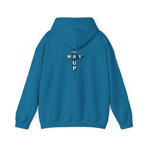 YHWH Unisex Heavy Blend™ Hooded Sweatshirt - 'This Way Up' Inspirational Design