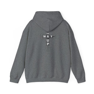 YHWH Unisex Heavy Blend™ Hooded Sweatshirt - 'This Way Up' Inspirational Design