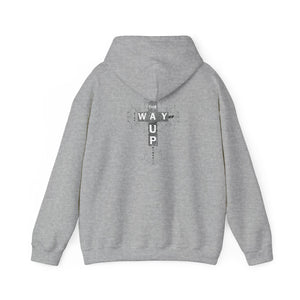 YHWH Unisex Heavy Blend™ Hooded Sweatshirt - 'This Way Up' Inspirational Design