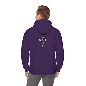 YHWH Unisex Heavy Blend™ Hooded Sweatshirt - 'This Way Up' Inspirational Design