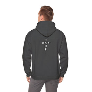 YHWH Unisex Heavy Blend™ Hooded Sweatshirt - 'This Way Up' Inspirational Design