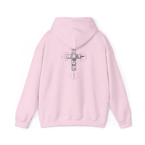 YHWH Unisex Heavy Blend™ Hooded Sweatshirt - 'This Way Up' Inspirational Design