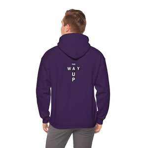 YHWH Unisex Heavy Blend™ Hooded Sweatshirt - 'This Way Up' Inspirational Design
