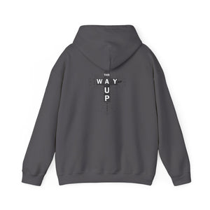 YHWH Unisex Heavy Blend™ Hooded Sweatshirt - 'This Way Up' Inspirational Design