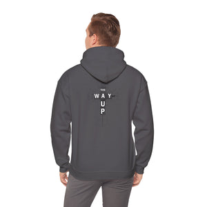 YHWH Unisex Heavy Blend™ Hooded Sweatshirt - 'This Way Up' Inspirational Design