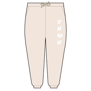 Unisex Fleece Sweatpants with YHWH Design - Cozy & Stylish Lounge Wear
