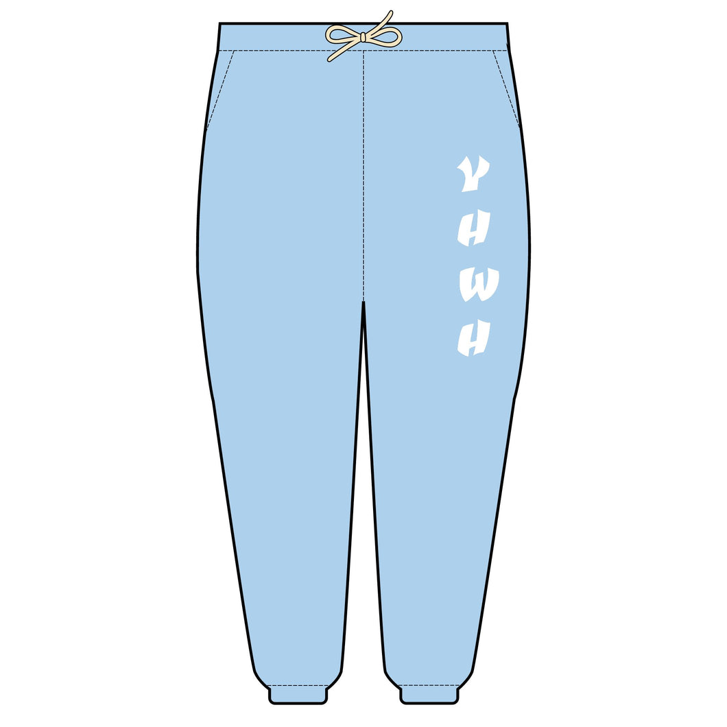 Unisex Fleece Sweatpants with YHWH Design - Cozy & Stylish Lounge Wear