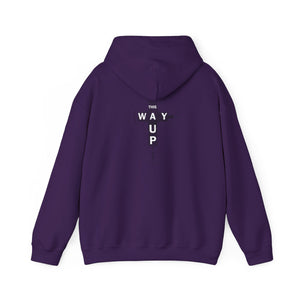 YHWH Unisex Heavy Blend™ Hooded Sweatshirt - 'This Way Up' Inspirational Design