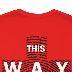 THIS WAY UP Back Logo Unisex Jersey Short Sleeve Tee