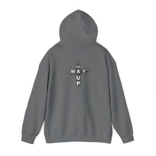 Carica l&#39;immagine nel visualizzatore di Gallery, YHWH Unisex Heavy Blend™ Hooded Sweatshirt - &#39;This Way Up&#39; Inspirational Design