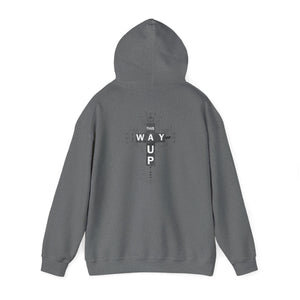 YHWH Unisex Heavy Blend™ Hooded Sweatshirt - 'This Way Up' Inspirational Design