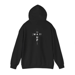 YHWH Unisex Heavy Blend™ Hooded Sweatshirt - 'This Way Up' Inspirational Design
