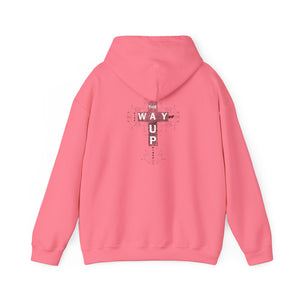 YHWH Unisex Heavy Blend™ Hooded Sweatshirt - 'This Way Up' Inspirational Design