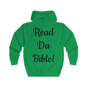 "READ DA BIBLE!" Unisex Full Zip Hoodie