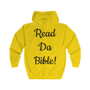 "READ DA BIBLE!" Unisex Full Zip Hoodie
