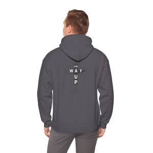 YHWH Unisex Heavy Blend™ Hooded Sweatshirt - 'This Way Up' Inspirational Design