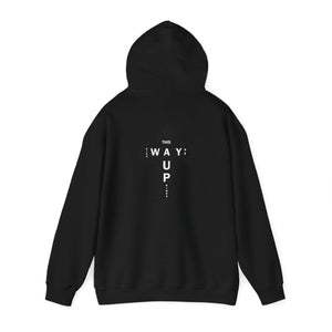 YHWH Unisex Heavy Blend™ Hooded Sweatshirt - 'This Way Up' Inspirational Design