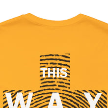 Carica l&#39;immagine nel visualizzatore di Gallery, THIS WAY UP Back Logo Unisex Jersey Short Sleeve Tee