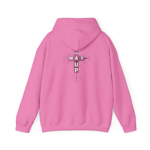 YHWH Unisex Heavy Blend™ Hooded Sweatshirt - 'This Way Up' Inspirational Design