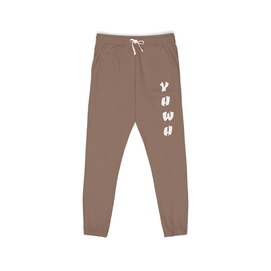 Unisex Fleece Sweatpants with YHWH Design - Cozy & Stylish Lounge Wear