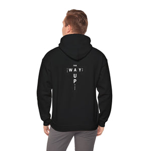 YHWH Unisex Heavy Blend™ Hooded Sweatshirt - 'This Way Up' Inspirational Design