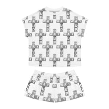 Carica l&#39;immagine nel visualizzatore di Gallery, THIS WAY UP Logo Print Women&#39;s Short Pajama Set (AOP)