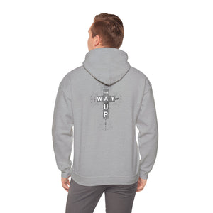 YHWH Unisex Heavy Blend™ Hooded Sweatshirt - 'This Way Up' Inspirational Design