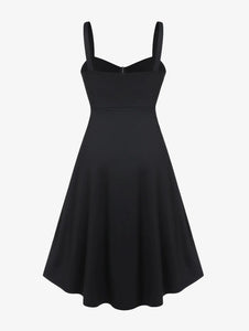 ROSEGAL Plus Size high waist Gothic Buckled Lace Up Midi Dress