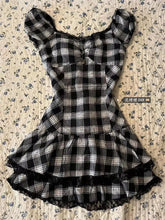 Load image into Gallery viewer, K-Pop Style Harajuku Lattice Vintage Sleeveless Gothic Punk Summer Dresses