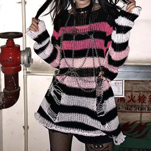 Punk Gothic Long Unisex Sweater